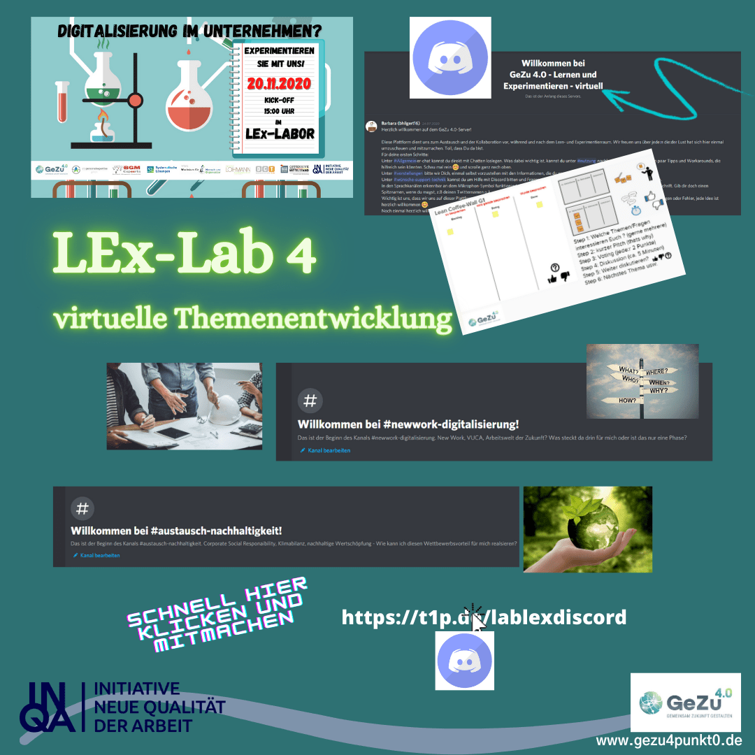 LEx-Labor 4 „Digitalisierung im Unternehmen? – Experimentieren Sie mit uns!“